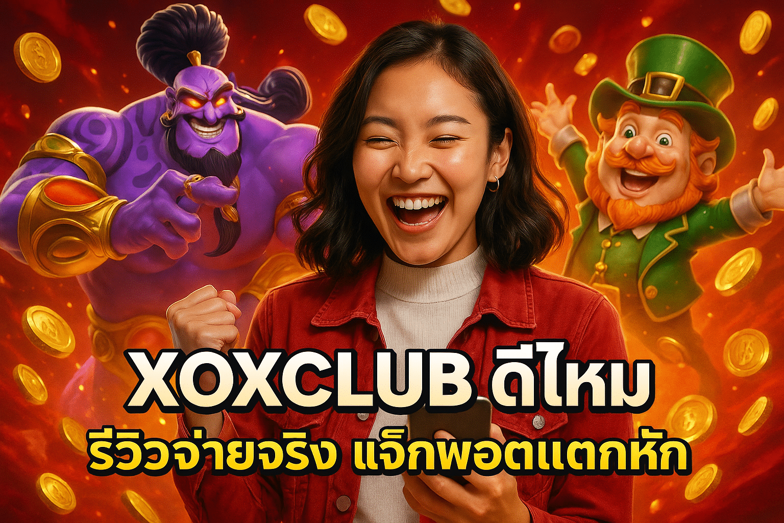 XOXCLUB ดีไหม รีวิวจ่ายจริง แจ็กพอตแตกหนัก