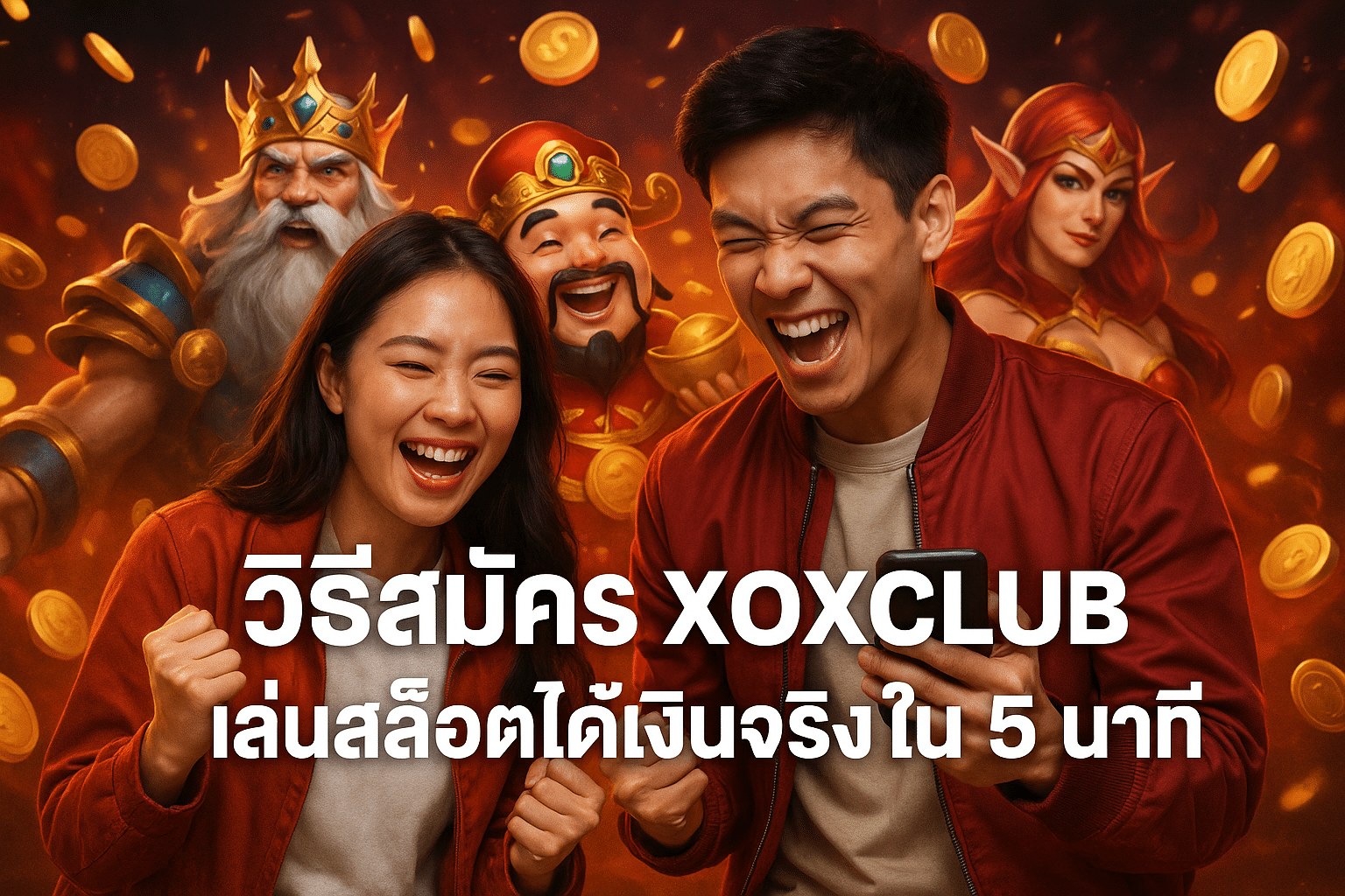 วิธีสมัคร XOXCLUB เล่นสล็อตได้เงินจริงใน 5 นาที