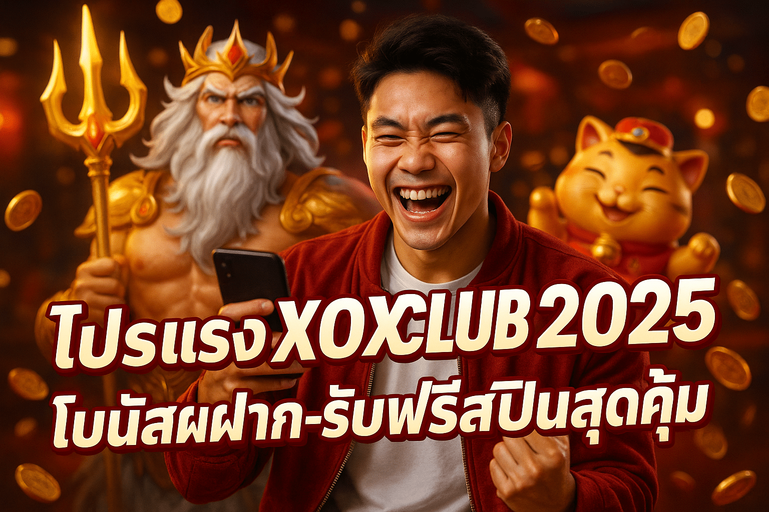 โปรแรง XOXCLUB 2025 โบนัสฝาก-รับฟรีสปินสุดคุ้ม